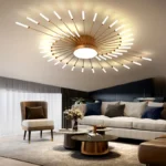 Creative Fan Shaped LED Ceiling Lamp Modern Living Room Light Home Decor Dining Bedroom Kids Room Interior Ceiling Pendant Lamp - Image 3
