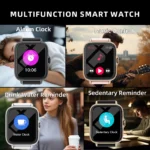 1.83” Waterproof Smart Watch with Message Answer Call Sleep Monitoring Sports Pedometer Information Alerts For iPhone Android