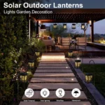 1~3Pack Solar Lights Outdoor Hanging Lanterns Waterproof LED String Lamp For Garden Table Party Decorative Patio Yard Lawn - Image 4
