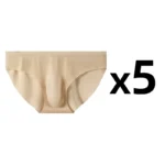 5 PCS/Lot Men's Summer Ice Silk Briefs Transparent Sexy Quick-drying Trendy Breathable Underwear Ultra-thin Seamless Panties - Image 17
