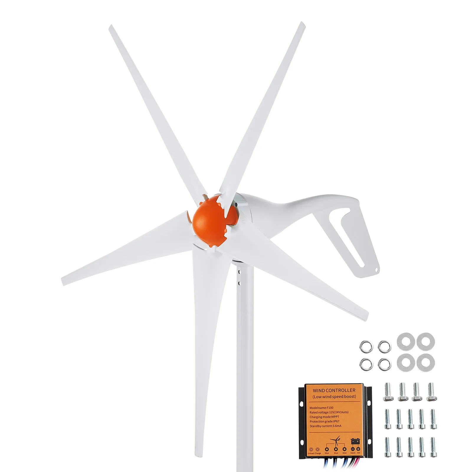 S299525ddc04e472fb28d987b600c65afL.webp SucceBuy Wind Turbine Generator 12V 500W/800W Wind Turbine Wind Power Generator with MPPT Controller Suitable for Home Farm RVs - Image 1