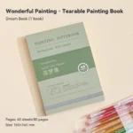 40sheets Mini Drawing Notebook Tearable Sketchbook Handbook 250G Thickened Paper Multiple Size Watercolor Graffiti Painting Book - Image 9