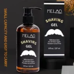 Men’s shaving gel, refreshing shaving cream, beard softening, smooth shaving, amazing super-smooth shaving gel for senior men