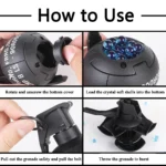 AQTactical Smoke Grenade Model M67 Burst Mine Water Grenade Bouncing Smoke Grenade and Other 10 Different Airsoft Grenade Models