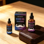 East Moon Man Beard Care Oils Kit Improve Glide Reducing Friction Lasting Smooth Christmas Gift Set Oil Control Beard Grow Serum - Image 3