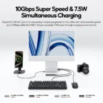 PULWTOP Upgraded 11 in 1 USB C Hub for iMac 24 inch , Support M.2 SSD(NOT Included), 4K HDMI, Ethernet, USB A/C 10Gbps, SD/TF - Image 4