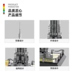 Dubai Burj Khalifa Collector's Edition Jigsaw Building Blocks Toy City Street Scene Wangge 4222 Gift Set - Image 2