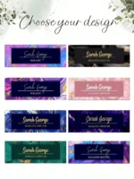 20*6CM Personalized Acrylic Desk Name Plate, 8 Wild Flower Designs, Custom Office Decor, Graduation Gift,Back to School Supplies - Image 3
