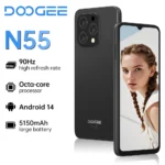 Global version DOOGEE N55 Smartphone 6.56 " 90Hz Screen Telephone Portable 4GB+128GB Triple 13MP 5150mAh Android 14 Mobile Phone
