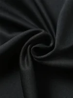 Men’s Sports Vest Black 5-Piece Breathable Round Neck Slightly Elastic Fabric Pure Color Suitable for Spring, Summer and Autum R