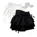 Women Hot Girl Sweet Kawaii Bow Vintage Y2k Clothes American Streetwear - Image 2