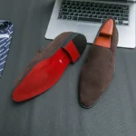 New In Red Bottom Shoes for Men Loafers Flock Solid Slip-On Party Men Dress Shoes Size 38-48 Free Shipping Men Shoes - Image 9