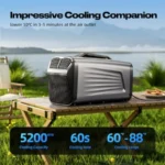 5200BTU Portable Camping Air Conditioner for Tent Outdoor and Indoor Use 400W Low Power for RV Truck Van and Car Cooling Dark S - Image 2