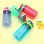480ML Kids Water Cup Creative Safe Baby Feeding Cups with Straws Leakproof Water Bottles Outdoor Portable Children’s Cups