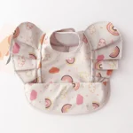Baby Bibs INS Nordic Style Angel Feed Pocket Burp Girl Boy Infant Meals Bib Waterproof Easy Clean Cute Elephant Bibs Soft PU - Image 12