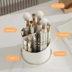 Makeup Brush Holder 360° Rotating Desktop Makeup Organizer Lipstick Eyebrow Pencil Containe - Image 5