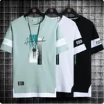 T Shirt for Men Set Summer Hot Selling Men's Short Sleeved T-shirt Casual Versatile Half Sleeved Trend Color Blocking Top Tshirt - Image 4