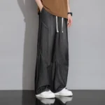 M-8XL Wide Leg Ice Silk Jeans for Men Thin Style - Image 2