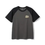 T-shirts Men Oversize Raglan Sleeve Athletic Sports Gym Workout Tops