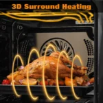 24 Inch Built-in Electric Oven, 2.5 Cu.ft Single Wall Convection Oven With 8 Cooking Modes, Touch Control, 3000W 240V - Image 4