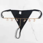 Custom Name Letter Thong for Women Panties Sexy Women's Low Waist Underwear Solid Comfort Female Underpants Lingerie Adjustable - Image 9