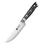 XINZUO Premium Modern 1-8PCS Din 1.4116 Stainless Steel Chef, Santoku, Utility & Paring Knife Set with Black Ebony Handles