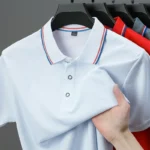 Men's Casual Solid Color Short Sleeve Polo Shirt 2025 Summer Fashionable Comfortable Versatile Top for Men - Image 5