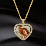 Customized Two Photo Luxury Necklace, Suitable for Both Men and Women To Wear Gift for Parents Husband Boyfriend and Girlfriend - Image 5