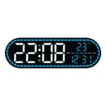 Large Digital Wall Clock Temperature and Date Week Display Electronic LED Table Alarm Clocks Brightness Adjustable 12/24H Format