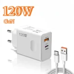 USB C GaN Charger Total 120W Type C