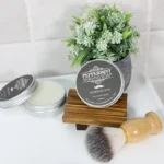 Mint Scent Men's Handmade Shaving Soap Gentle Non-Stimulating Beard Shave Cream for Smooth Comfortable Facial Hair Removal