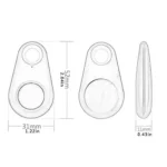 1-5pcs Wireless Mini GPS Tracker Anti-lost Alarm Key Child Bag Wallet Finder Bluetooth APP Locator Smart Tag For Ios And Android - Image 6