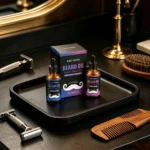 East Moon Man Beard Care Oils Kit Improve Glide Reducing Friction Lasting Smooth Christmas Gift Set Oil Control Beard Grow Serum - Image 5