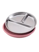 Color Kids 1PCS Stainless Steel Plate Detachable Suction Dishes Baby Feeding Sucker Bowl Food Grade Silicone Food Tray Tableware - Image 16