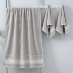 1Pcs Extra Large Bath Towel - Quick-Drying, Suitable for Home Care, Spa, Gym and Rv Use - Soft and Thick Design, Geometric Pattern Comfortable Fabric, a Must-Have for the Bathroom - Image 9