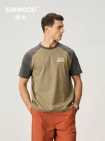 T-shirts Men Oversize Raglan Sleeve Athletic Sports Gym Workout Tops