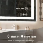 JHK 36"x 24"LED Bathroom Vanity Mirror for Wall Memory Function Tempered Glass with Front Light and Backlit For Living Room - Image 6