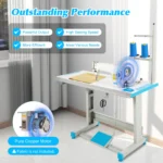 Industrial Sewing Machine Heavy Duty 3500 Stitches/Min High Speed Sewing Machine 0-0.2in Stitch Length 14# with 550W Motor, 110V