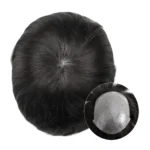 6x8 Toupee for Men Man Hair System Mono and PU Base 6 inches Human Hair Straight Breathable Natural Men's Prosthesis Capillary - Image 8
