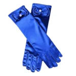 Children Princess Long Gloves Girl Birthday Party Wedding Elsa Anna Accessories Cinderella Belle Sofia 11 Colors Long Finger Set - Image 9