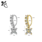 ZS 1 Piece 20G Trendy Hoop Nose Rings Women Moon Star Flower Pendant Septum Piercing Ear Helix Cartilage Piercings Jewelry 8MM - Image 27