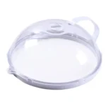 Microwave Splatter Cover Heat Resistant 200℃ Oil Proof Food Cover With Handle For Kitchen Heating Meals And Leftovers