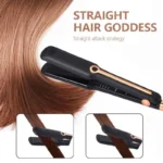 Professional Hair Straightener Curling Iron Ceramic Flat Iron Negative Ion Wide Plate Temperature Adjustable Hair Straightener