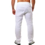 Men's Cotton Linen Pants Male Autumn New Breathable Solid Color Linen Trousers Fitness Streetwear S-3XL - Image 3