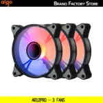 Aigo AR12PRO Computer Case Fan Ventoinha PC 120mm RGB Fan 4pin PWM CPU Cooling Fan 3pin5v Unlimited Space Argb 12cm Ventilador - Image 10