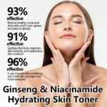 120ml Ginseng Facial Toner Shrink Pore Moisturizing Oil Control Nicotinamide Smoothing Whitening Facial Skin Care Toner Water - Image 2