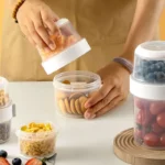 Portable Double-layer Sealed Storage Cup, Fruit Snacks, Mother and Baby Food Storage Cup, Outdoor Fat Reducing Salad Cup - Image 2