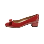 Comfortable round Toe High Version Spring New Style Red Shoes with Bow Tie Flat Heel Velvet Women Casual Shoes Ballet Flat - Image 5