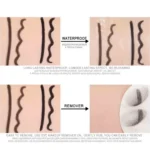 5pcs Black Eyeliner Gel Pen Waterproof Sweat Proof Smooth Non-Caking Eye Makeup Gift for Cosmetics Enthusiasts