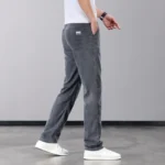 Summer Thin Men’s Jeans Lyocell Fabric Soft Breathable Straight Denim Pants